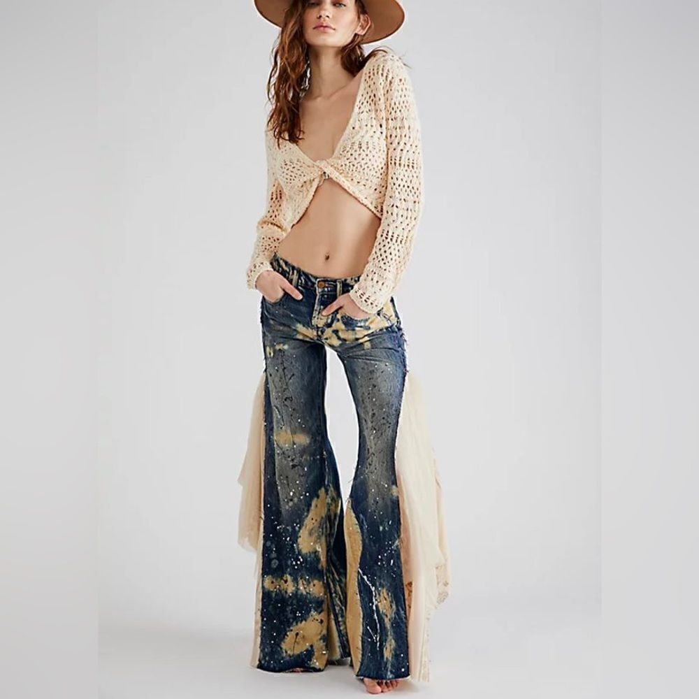 New We The Free Martha Lace Jeans